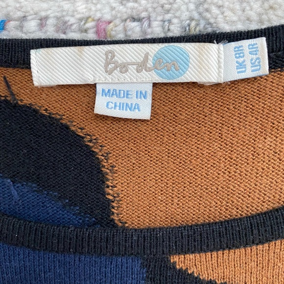 Boden - Abigail Retro Print Sweater Dress - Picture 4 of 5